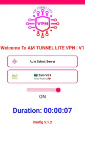 AM TUNNEL LITE VPN screenshot