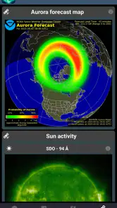 Aurora Forecast & Alerts screenshot