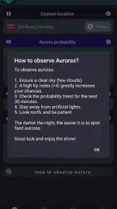 Aurora Forecast & Alerts screenshot