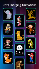 Batterij opladen Animatie-app screenshot