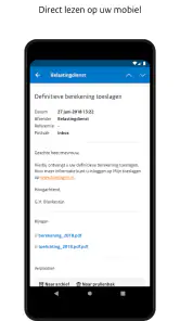 Berichtenbox screenshot