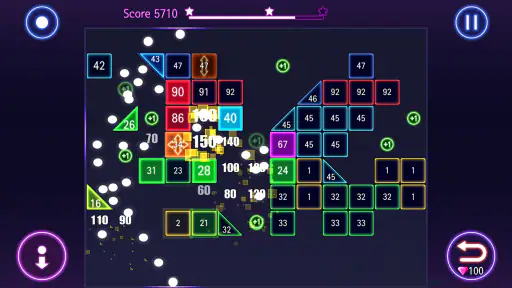 Bricks Breaker Hit - Glow Ball 1