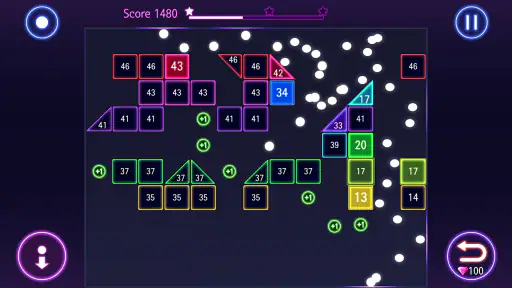 Bricks Breaker Hit - Glow Ball 2