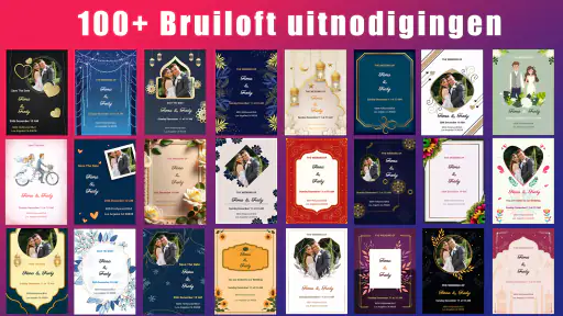 Bruiloft uitnodigingskaart 7