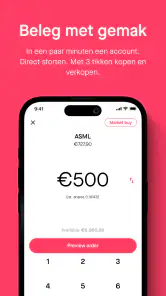BUX: beleg in aandelen & ETF's screenshot