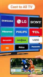 Cast video naar TV, Chromecast screenshot