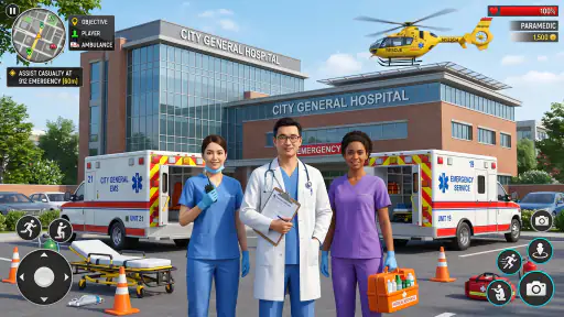 City Ambulance Rescue Sim Game 3