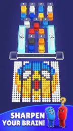 Color Bus Fill: Traffic Puzzle 1
