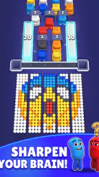 Color Bus Fill: Traffic Puzzle 6