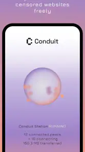 Conduit: Deel internettoegang screenshot