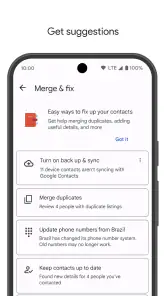 Contacten screenshot