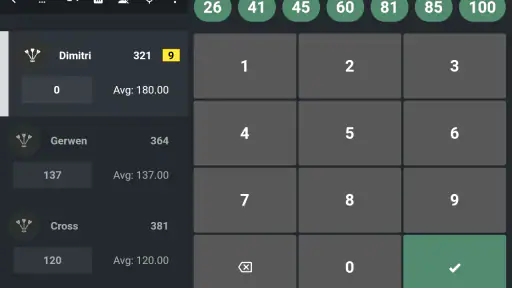 DARTS Scorebord 2026 8