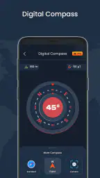 Digitaal kompas & live weer 1