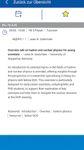 DPG-Frühjahrstagungen screenshot