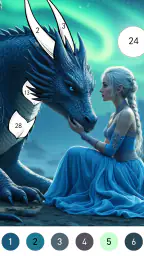 Fantasy Color By Number Game 2