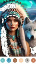Fantasy Color By Number Game 3