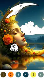 Fantasy Color By Number Game 5
