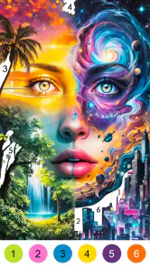 Fantasy Color-Paint By Number screenshot