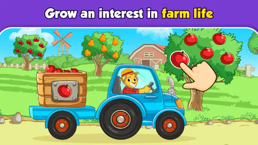 Farm animal games for kids 2-5 6