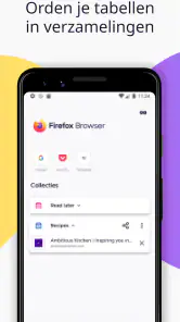 Firefox Snelle privébrowser screenshot