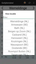 Getijdentabel 2