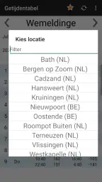 Getijdentabel 3