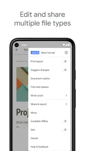 Google Documenten screenshot