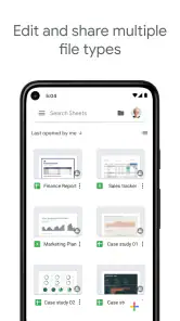 Google Spreadsheets screenshot