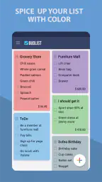 Grocery Shopping List -BudList 2