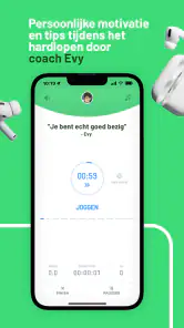 Hardlopen met Evy: coaching screenshot