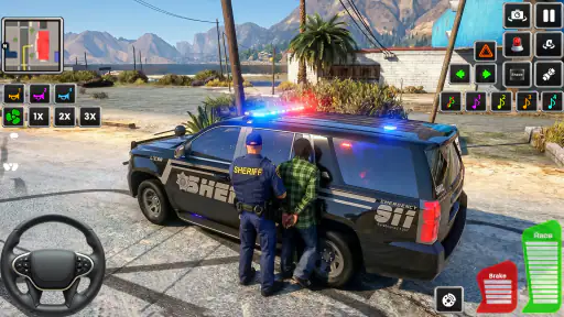 Highway Police Car Patrol Game 1