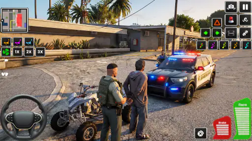 Highway Police Car Patrol Game 2