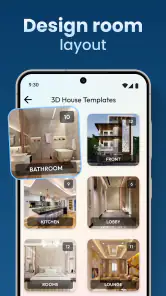 Huisontwerpplan 3D-app screenshot