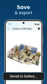 Huisontwerpplan 3D-app screenshot
