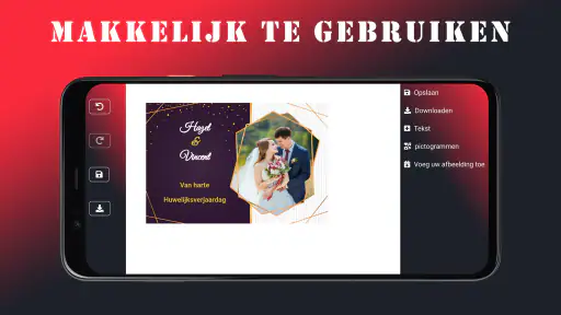 Huwelijksuitnodiging 3
