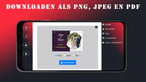 Huwelijksuitnodiging screenshot