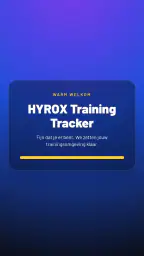 HYROX Training Tracker 4