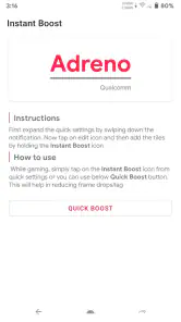 Instant Boost : Addon screenshot