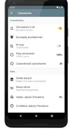 Kanarek - ostrzeżenia o smogu 8