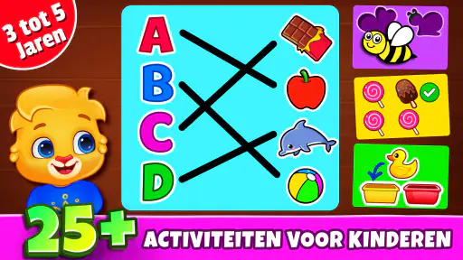 Kinderspellen: kleuren, puzzel 1