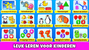 Kinderspellen: kleuren, puzzel screenshot