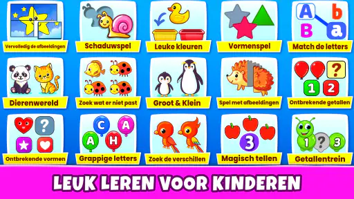 Kinderspellen: kleuren, puzzel 2