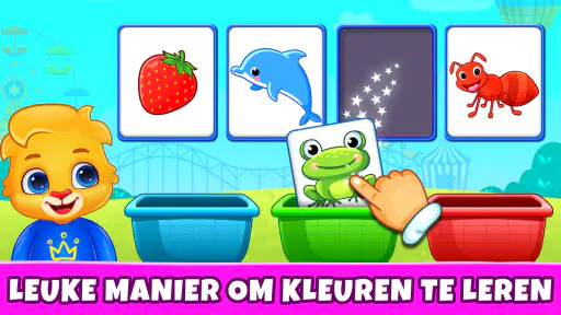 Kinderspellen: kleuren, puzzel 3