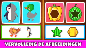 Kinderspellen: kleuren, puzzel screenshot