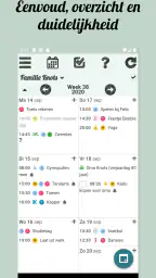 Klender, gedeelde gezinsagenda 1