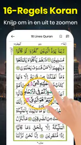 Koran: 16 regels per pagina screenshot