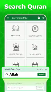 Koran mp3 offline met Qibla screenshot