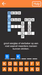 Kruiswoordpuzzel Nederlands 1