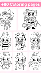 Labubu Coloring Games for Kids 4
