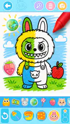 Labubu Coloring Games for Kids 5